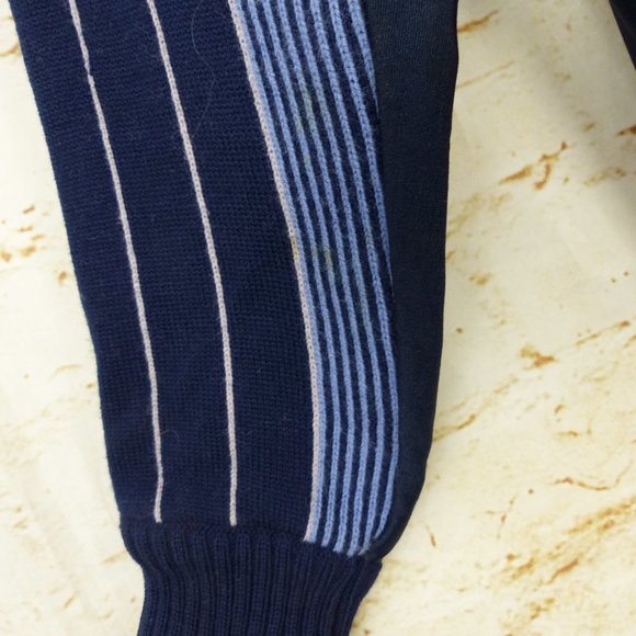 Vintage Avalanche Lasley-Seattle Sweater Women S Pink Blue Striped Half Zip Wool - Picture 10 of 12